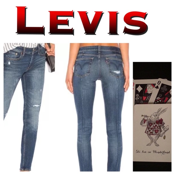 levi's altered 711 skinny